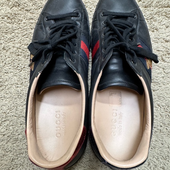 Gucci ACE embroidered sneakers sz 11.5 comes with the Gucci Dustbags - Picture 4 of 7